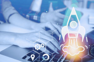 Hands of people in office, startup launch