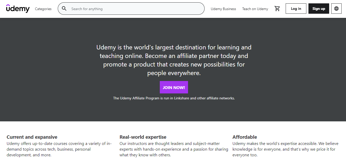 Udemcy Affiliate Program